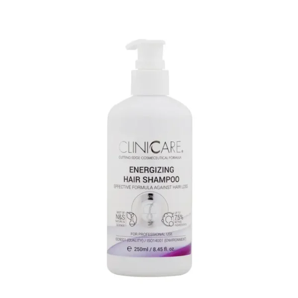 CLINICCARE-energizuojantis-sampunas-nuo-plauku-slinkimo-energizing-hair-shampoo-250-ml CLINICCARE Energizing Hair Shampoo ŠAMPŪNAS NUO PLAUKŲ SLINKIMO