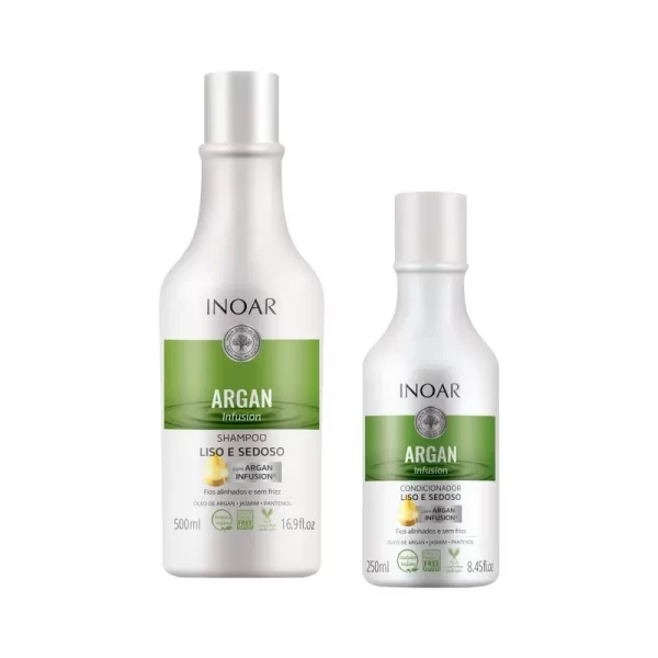 Inoar Argan Infusion Reconstruction Duo Kit1 INOAR ARGAN INFUSION plaukų rinkinys