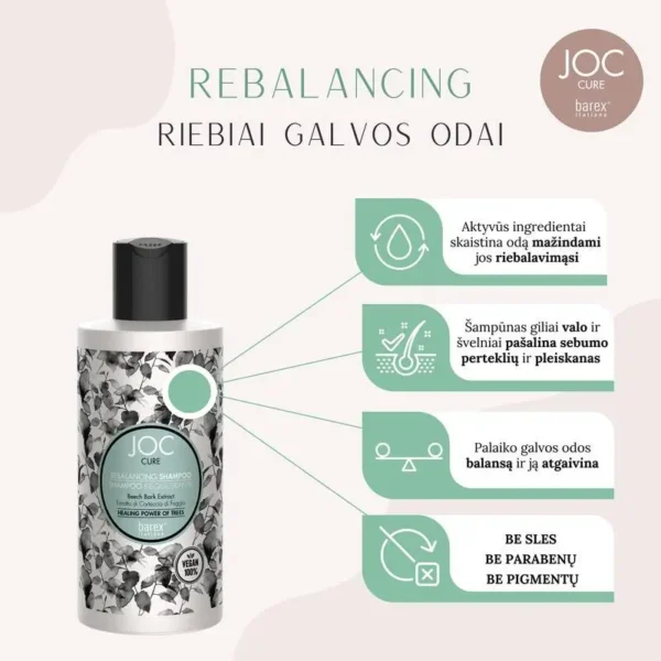 BAREX Šampūnas Nuo Pleiskanų JOC CURE