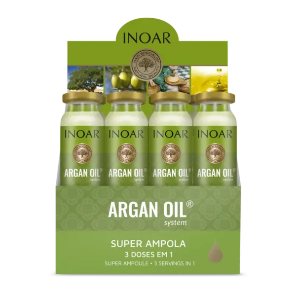 inoar ampulės plaukams argan oil