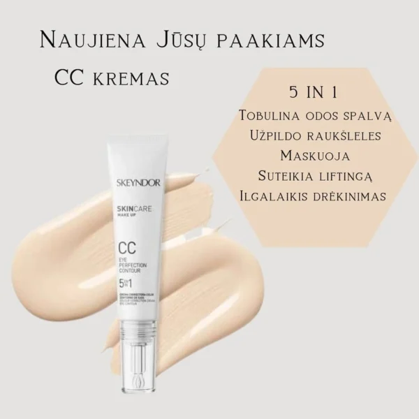 SKEYNDOR CC Eye Contour Cream 5 in 1 Paakių Kremas 15 ml - Image 3