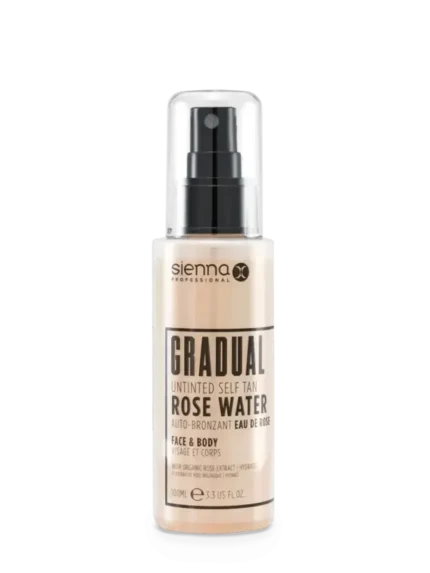 SIENNA-X SIENNA X GRADUAL UNTINTED SELF TAN LOTION Savaiminio įdegio rožių vanduo