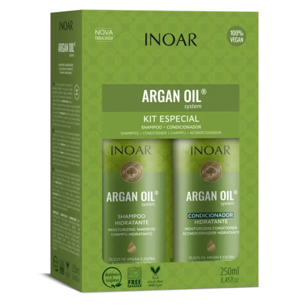 INOAR Argan Oil Drėkinantis rinkinys plaukams