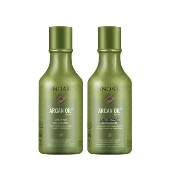 inoar-argan-oil-kit INOAR Argan Oil SHAMPOO Drėkinantis rinkinys plaukams