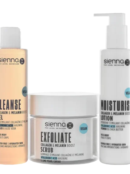 sienna x kūno losjonas su kalogenu ir melaninu