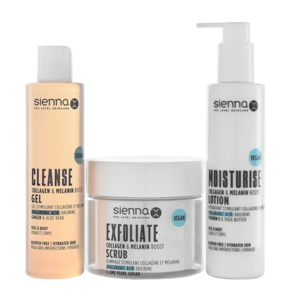 sienna x kūno losjonas su kalogenu ir melaninu