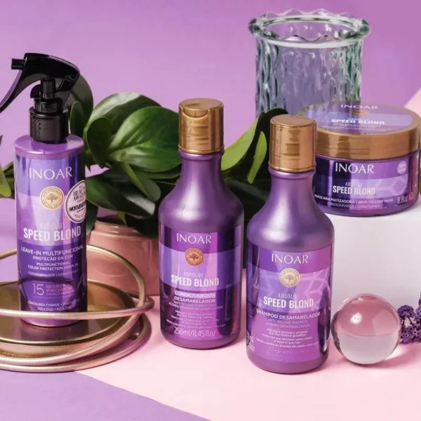 INOAR Speed Blond Duo Rinkinys Šviesiems Plaukams 2 x 250 ml - Image 2