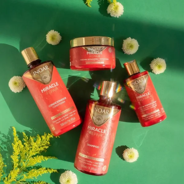inoar-miracle-repair-shampoo INOAR Miracle Repair Shampoo Atkuriantis šampūnas 500 ml