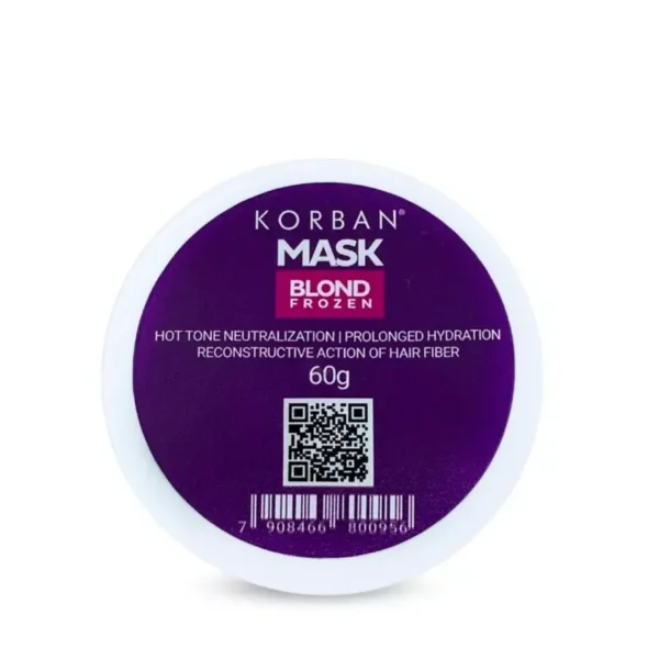 KORBAN Mask Blond Frozen Kaukė Šviesiems Plaukams - Image 3