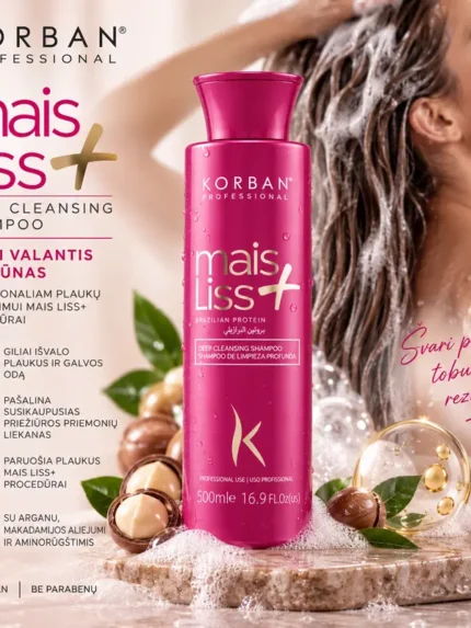 KORBAN Mais Liss Cleansing Giliai Valantis Šampūnas
