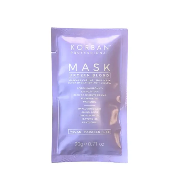 KORBAN Mask Blond Frozen Kaukė šviesiems plaukams