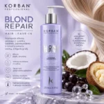 KORBAN Repair Blond Leave-In Tonuojanti Plaukų Kaukė