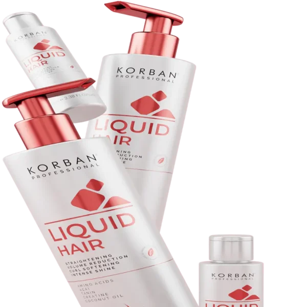 KORBAN Liquid Hair Blizgesio, Tiesinimo Efekto Procedūra