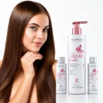 KORBAN Liquid Hair Blizgesio Tiesinimo Efekto Procedūra