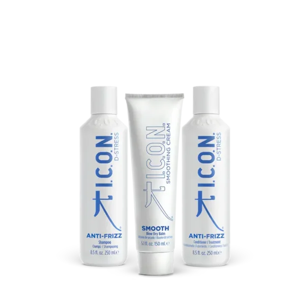 ICON Anti-Frizz D-stress Shampo Glotninamasis Plaukų Šampūnas