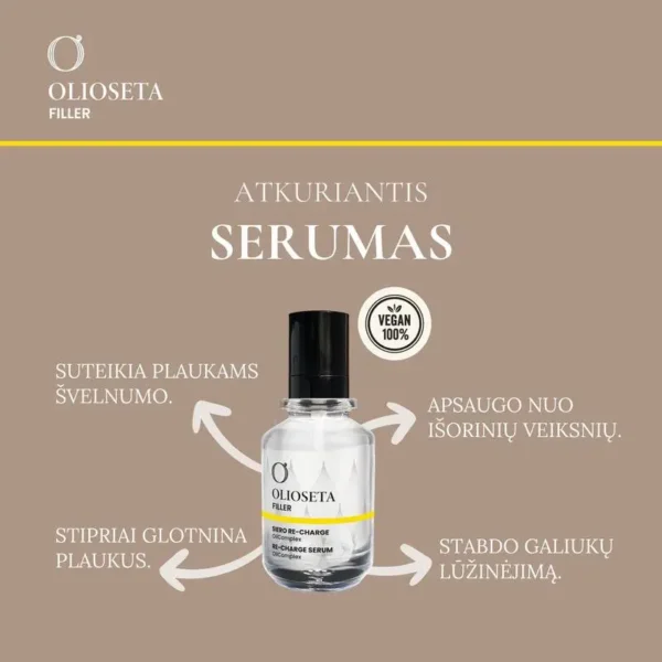 BAREX Italiana Atkuriantis Plaukų Serumas OLIOSETA Filler 100 ml - Image 4