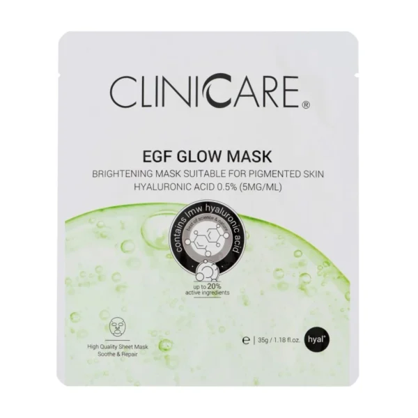 CLINICCARE EGF Glowspindesio suteikianti kaukė