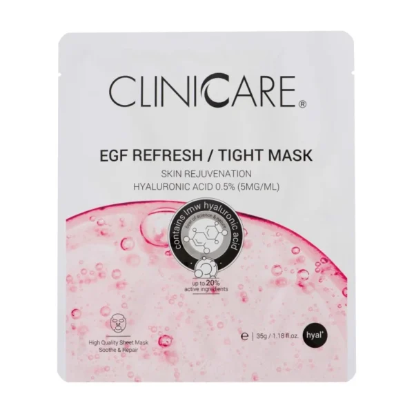 CLINICCARE EGF Refresh atjauninanti kaukė prieš raukšles