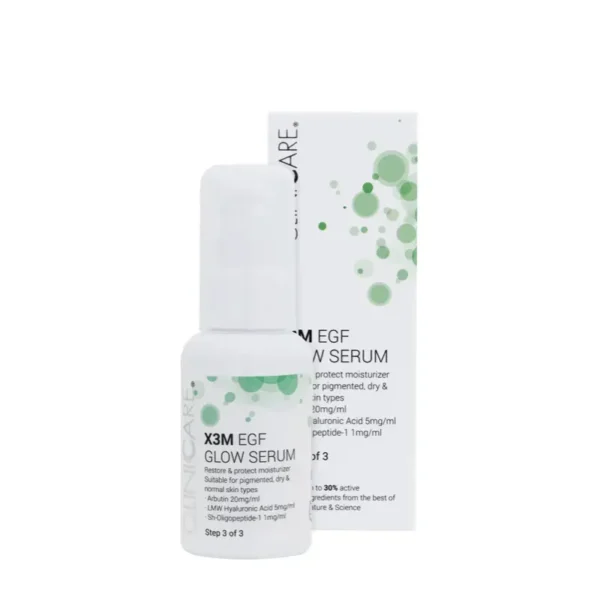 CLINICARE X3M EGF Glow Serum Raminamasis Serumas