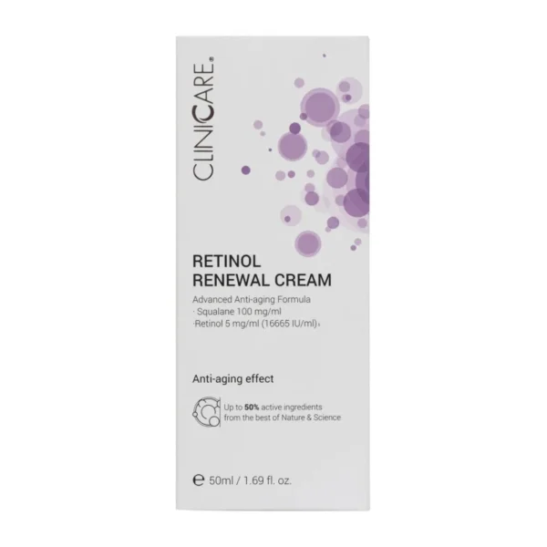 CLINICARE Kosmetika Retinol Renewal Cream Jauninantis kremas su retinoliu