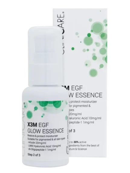 CLINICCARE Glow Essence Moisturizer X3M EGF Spindesio Suteikianti Drėkinamoji Esencija Lucone