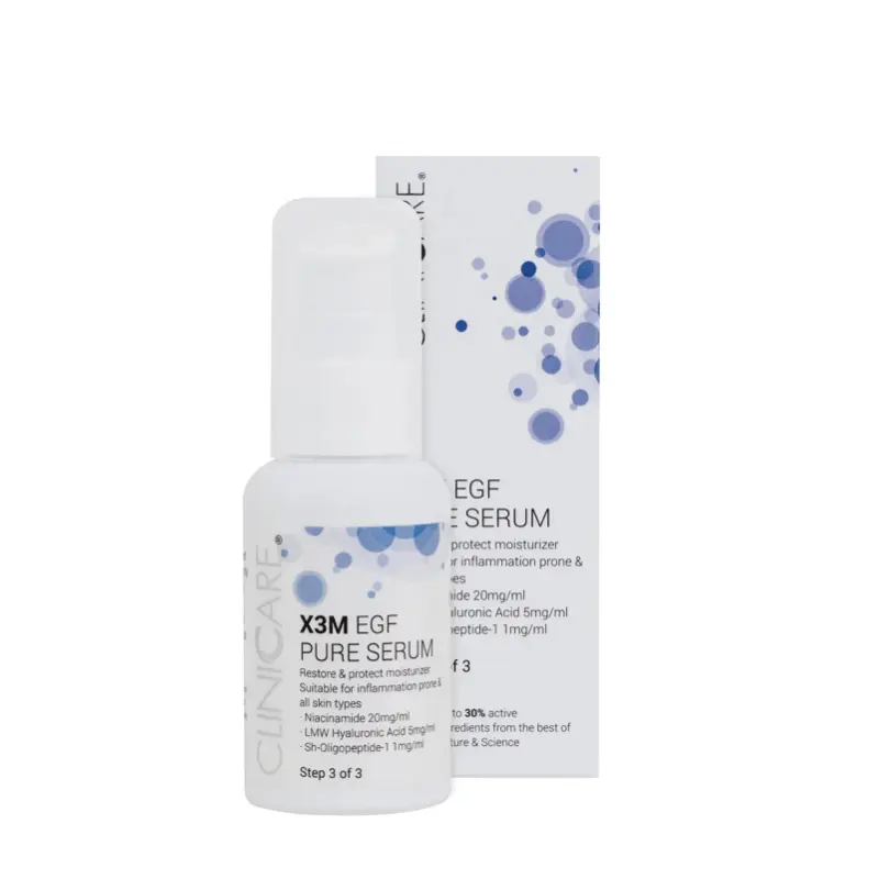 cliniccare-x3m-egf-pure-serum-drekinamasis-serumas-Lucone-Beauty-Shop CLINICCARE X3M EGF Pure Serum Drėkinamasis Serumas