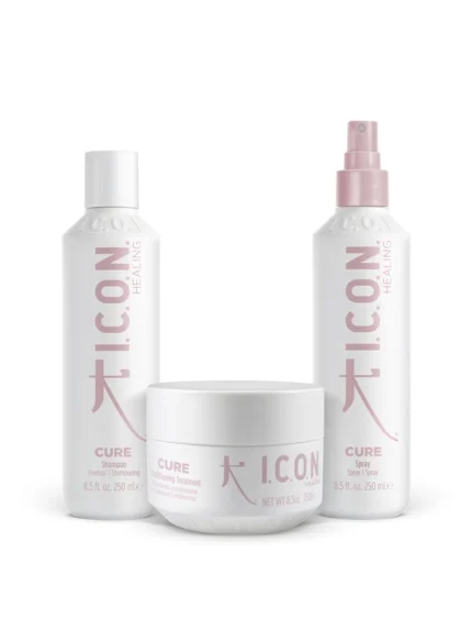 ICON Cure Trijų Dalių Rinkinys Plaukų Priežiūrai