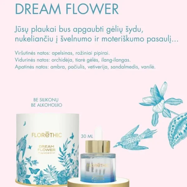 Aliejiniai plaukų kvepalai Dream Flower