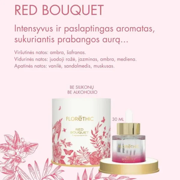 Aliejiniai plaukų kvepalai Dream Red Bouquet