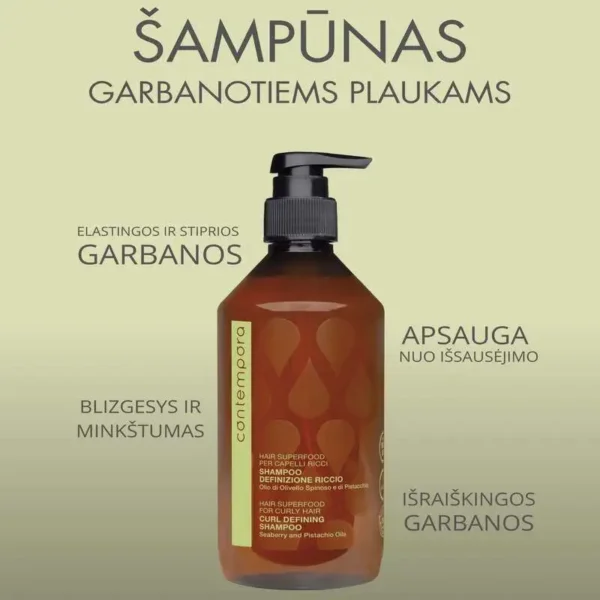 BAREX Šampūnas Garbanotiems Plaukams CONTEMPORA - Image 4