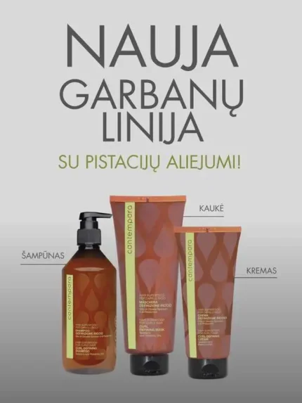 barex plaukų priežiūros linija su pistacijomis