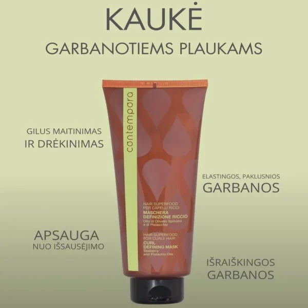 Barex contempora kaukė garbanotiems plaukams