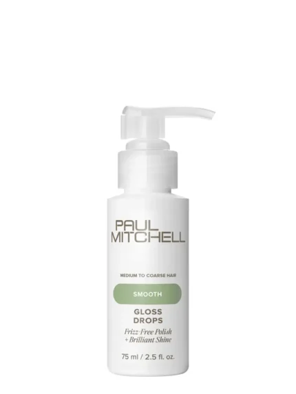 PAUL MITCHELL Smooth Gloss Drops Antistatinis Serumas