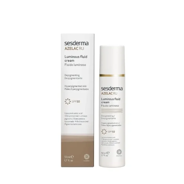 sesderma-azelac-ru-luminous-fluid-cream-pries-pigmentacija-spf-50-lucone-beauty-shop SESDERMA Azelac Ru Luminous Fluid Cream su SPF50
