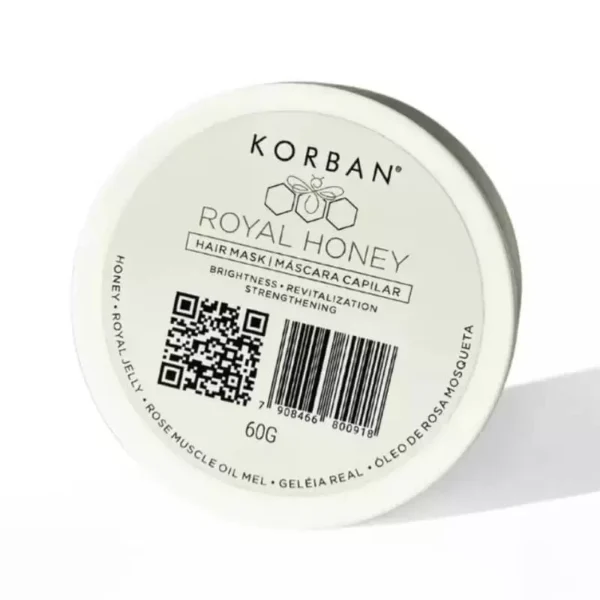 KORBAN Mask Honey Royal Atkuriamoji Plaukų Kaukė 180 g - Image 4