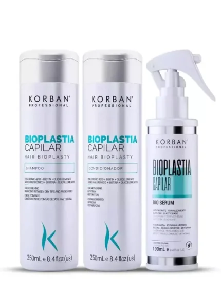 KORBAN Bioplastia Capilar Plaukų Priežiūros Rinkinys