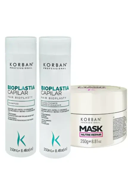 KORBAN Professional Plaukus Atstatantis Rinkinys 3 vnt