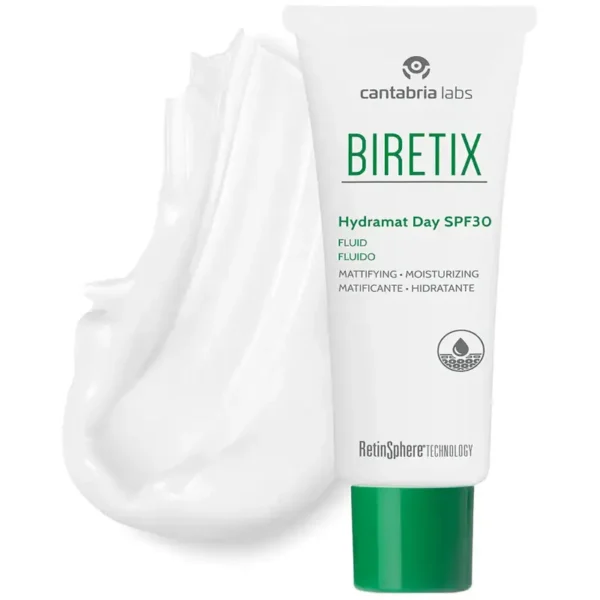 BIRETIX Hydramat Day SPF 30 Fluid Drėkinamasis Fluidas 50 ml - Image 3