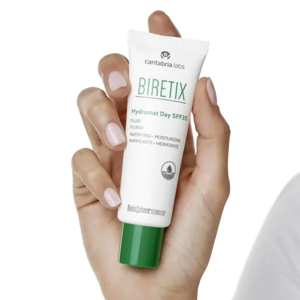 BIRETIX Hydramat Day SPF 30 Fluid Drėkinamasis Fluidas