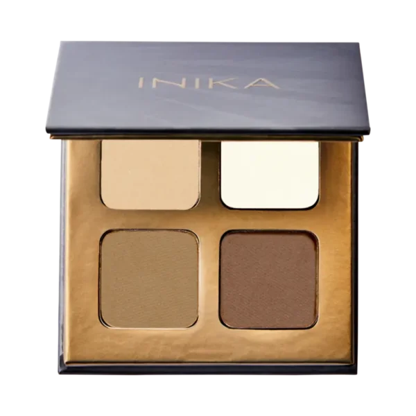 INIKA Organic Brow Palette Tonuotos Pudros Antakių