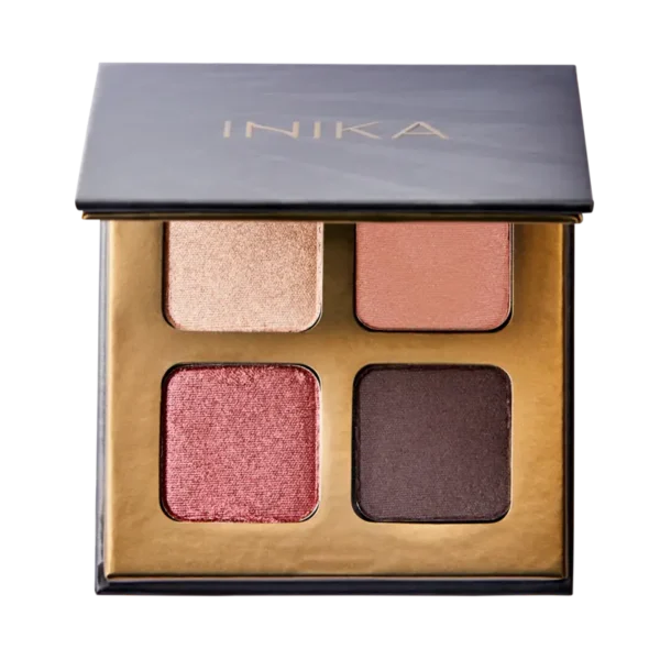INIKA Organic Quad Eyeshadow Palette Šešėlių Paletė FLOWER