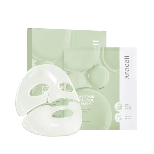 AROCELL Cica Repair Panthenol Mask Lakštinė Veido Kaukė 4 vnt