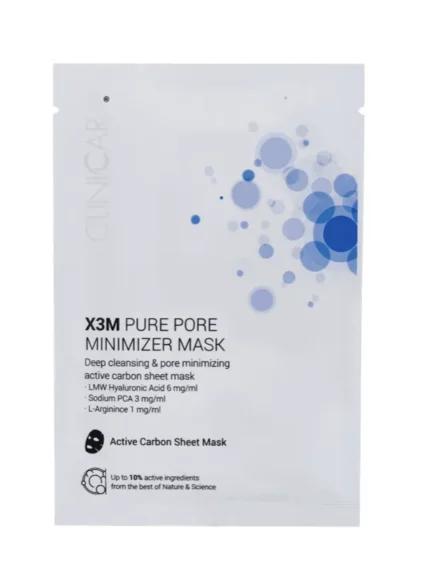 CLINICCARE EGF Pure Poras Valanti Lakštinė Kaukė Su Anglimi