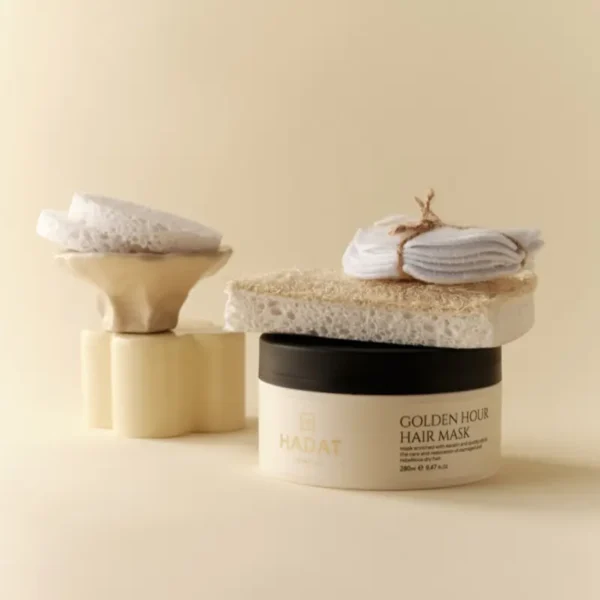 HADAT Golden Hour Hair Mask Intensyviai Atkurianti Kaukė 280 ml - Image 4