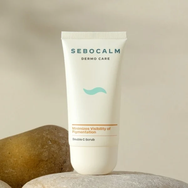 SEBOCALM Double C Scrub Šveitiklis Veidui Su Vitaminu C 50 ml - Image 3