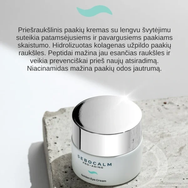 SEBOCALM Golden Eye Cream Paakių Kremas GOLDEN 15 ml