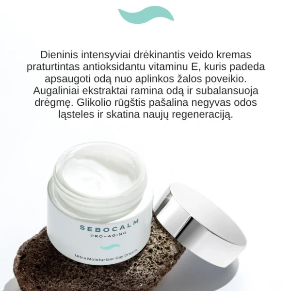 SEBOCALM Pro-Aging Intensyviai Drėkinantis Veido Kremas 50 ml