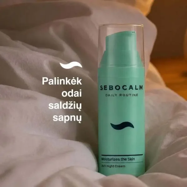 SEBOCALM Rich Night Cream Praturtintas Naktinis Kremas 50 ml - Image 4
