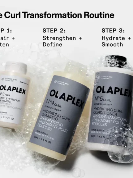 OLAPLEX CURL Garbanotų Plaukų priežiūra kondicionierius ir šampūnas